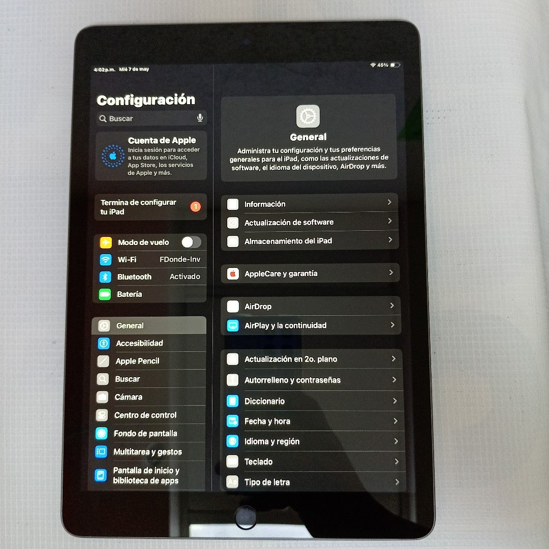 TABLETA APPLE IPAD 9 A2602 64 GB 3 GB RAM (SEMINUEVO)
