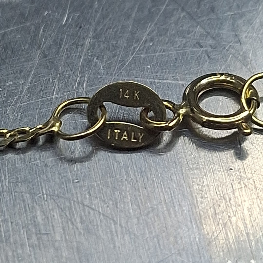 CADENAS CARTIER 3*1 AMARILLA ORO 14K 1.9 (NUEVO)