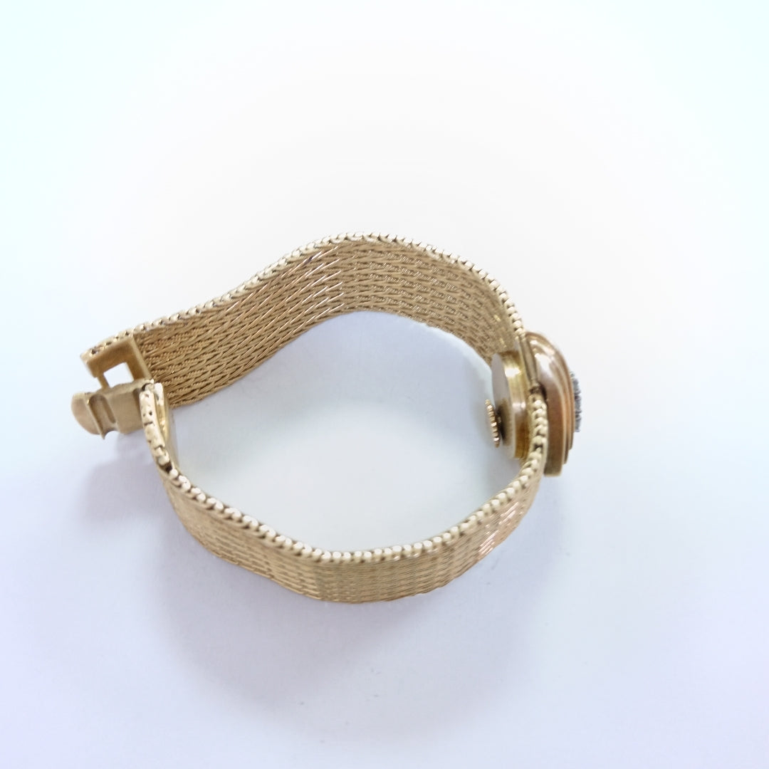 RELOJ CAJA ACERO PULSO ORO. ORO. 18 K 66.5 GRMS (SEMINUEVO)