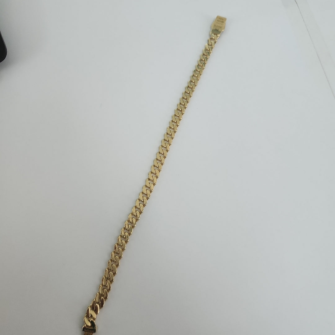 PULSERA CABALLERO MONACO ORO 14K 7.7 (NUEVO)