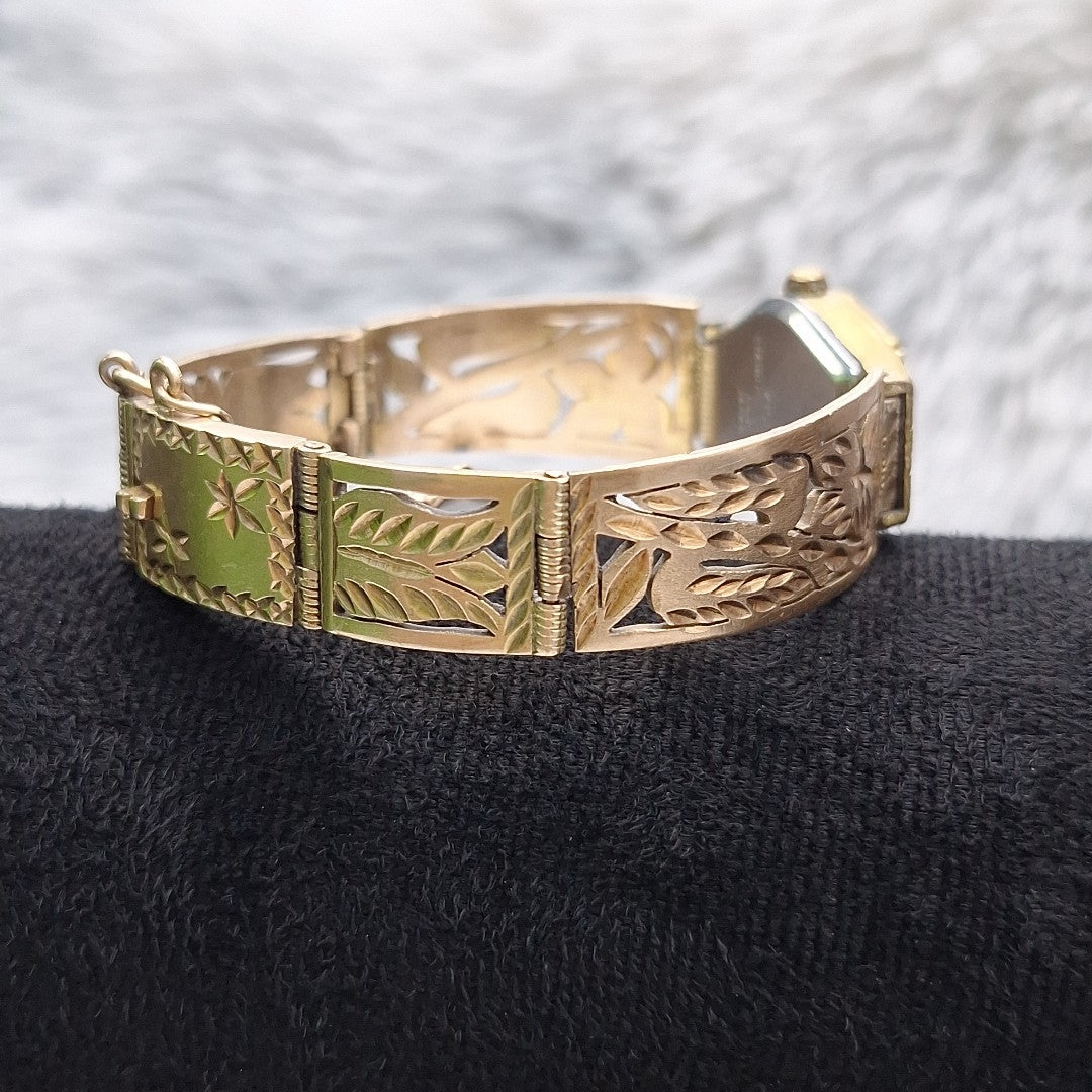 RELOJ CAJA ACERO PULSO ORO ORO 10 K 18,70 GRMS (SEMINUEVO)