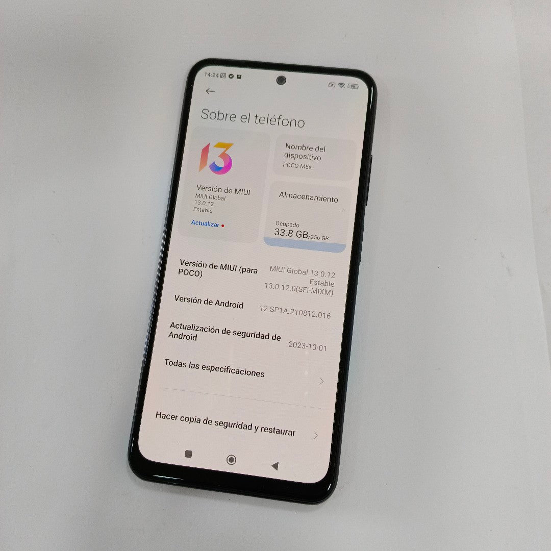 CELULAR XIAOMI POCO M5S 2207117BPG 256 GB 8 GB RAM (SEMINUEVO)