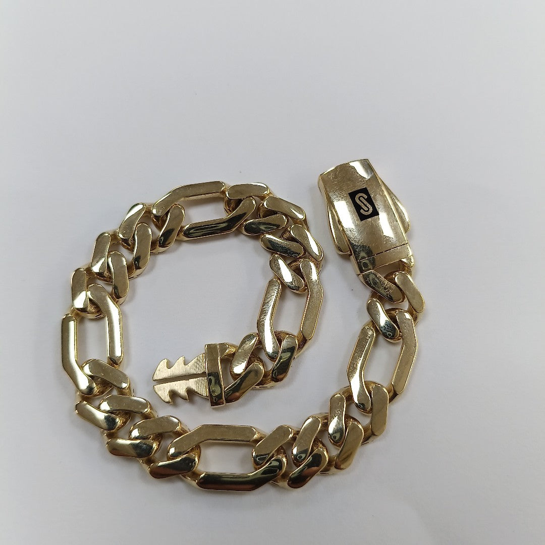 PULSERA MONACO ORO 14K 10.7 (NUEVO)