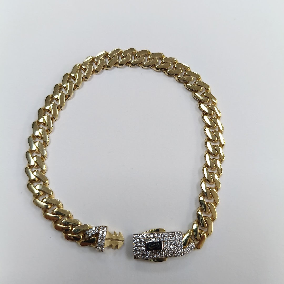PULSERA MONACO ORO 14K 7.4 (NUEVO)