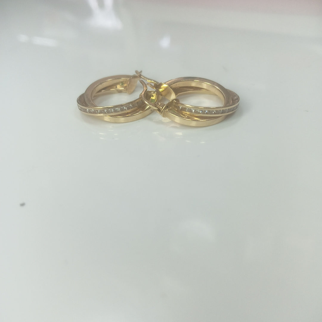 ARRACADAS PAR. ORO. 14 K 3.4 GRMS (SEMINUEVO)