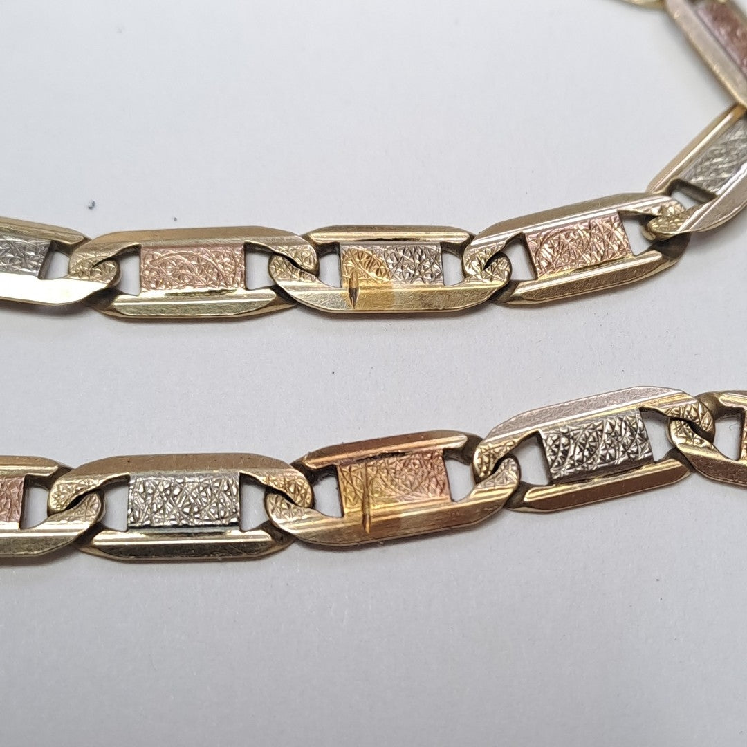 PULSERA ORO,ORO COMBINADO 14 K 12,70 GRMS (SEMINUEVO)