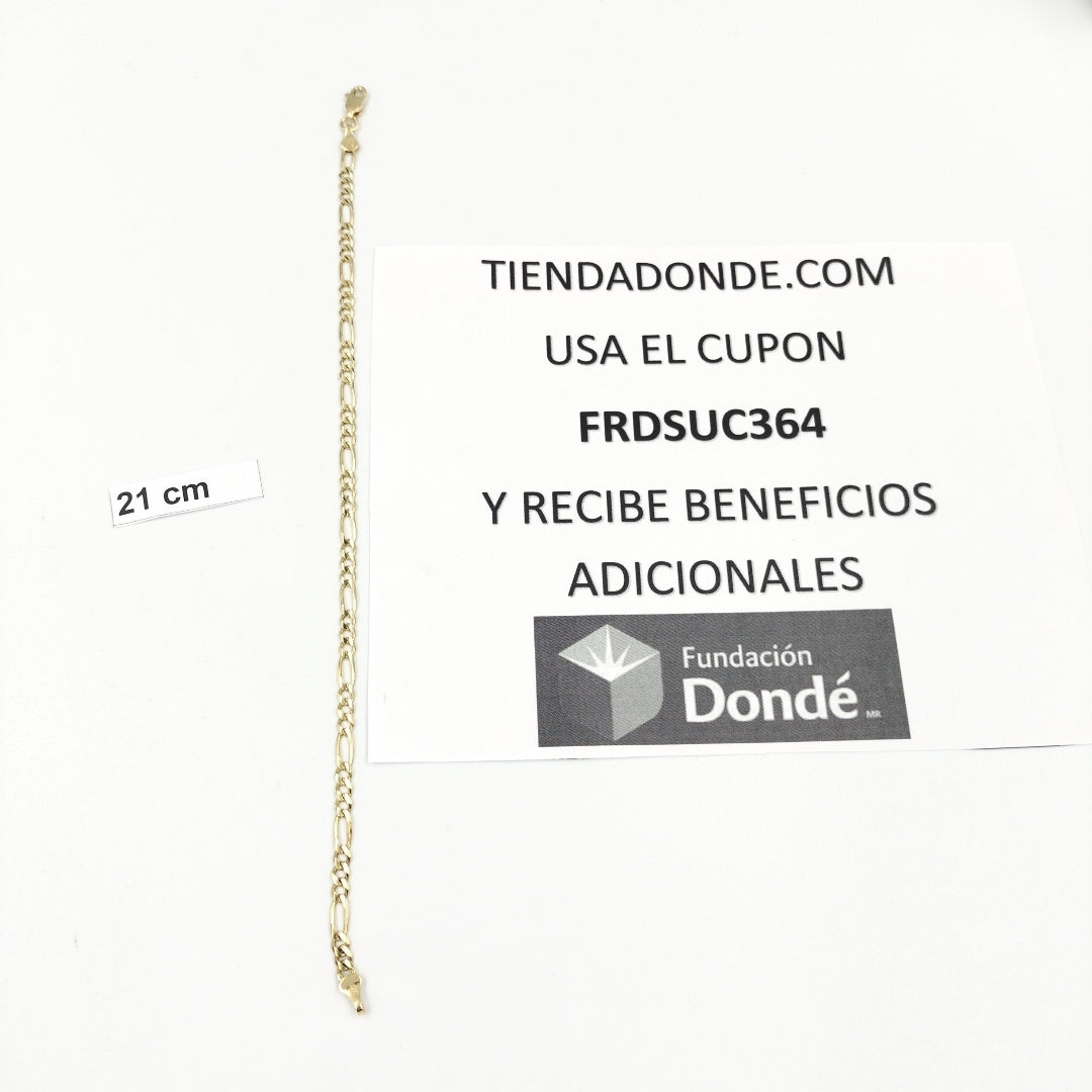 PULSERA. ORO. 14 K 4.7 GRMS (SEMINUEVO)