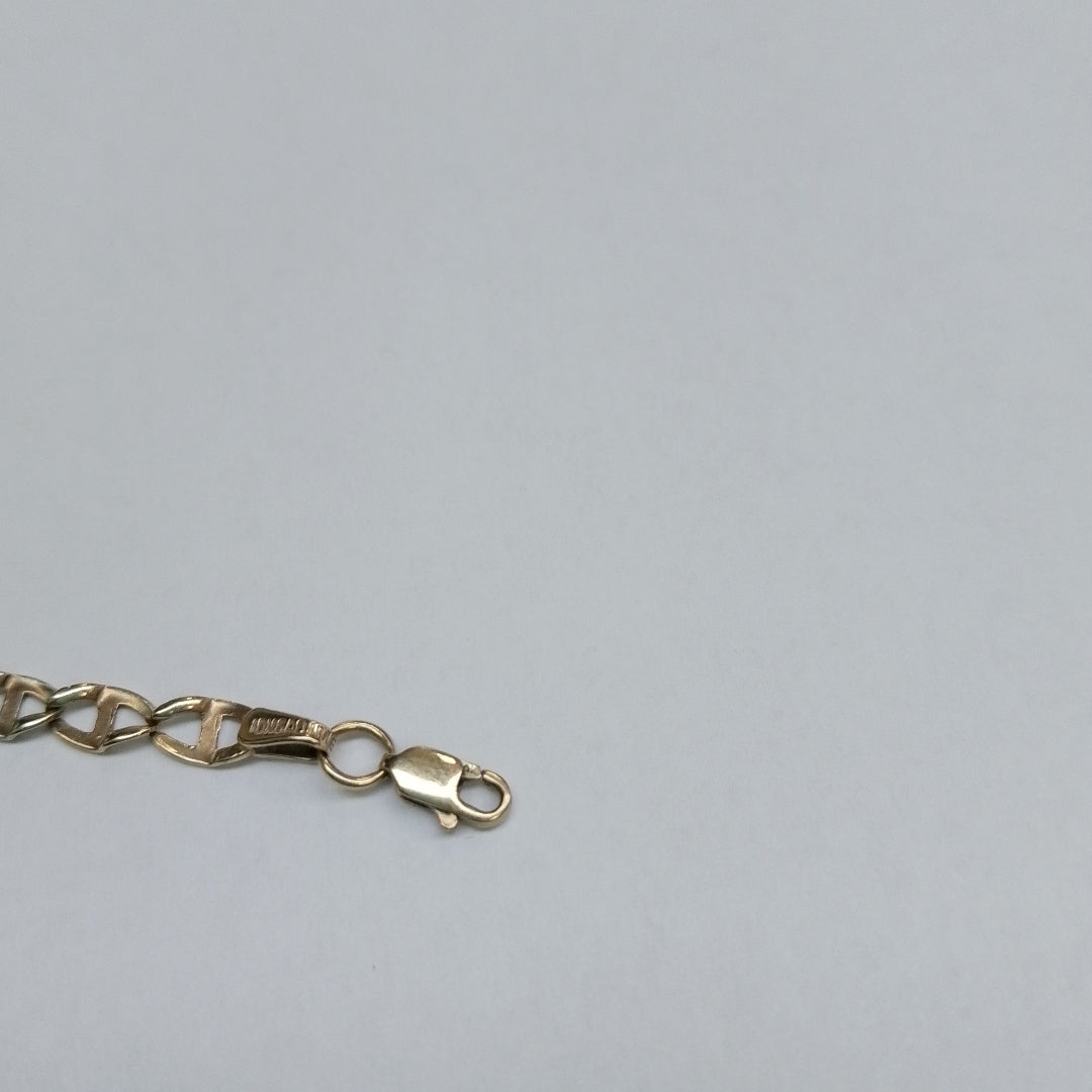 PULSERA ORO COMBINADO 10 K 3,80 GRMS (SEMINUEVO)