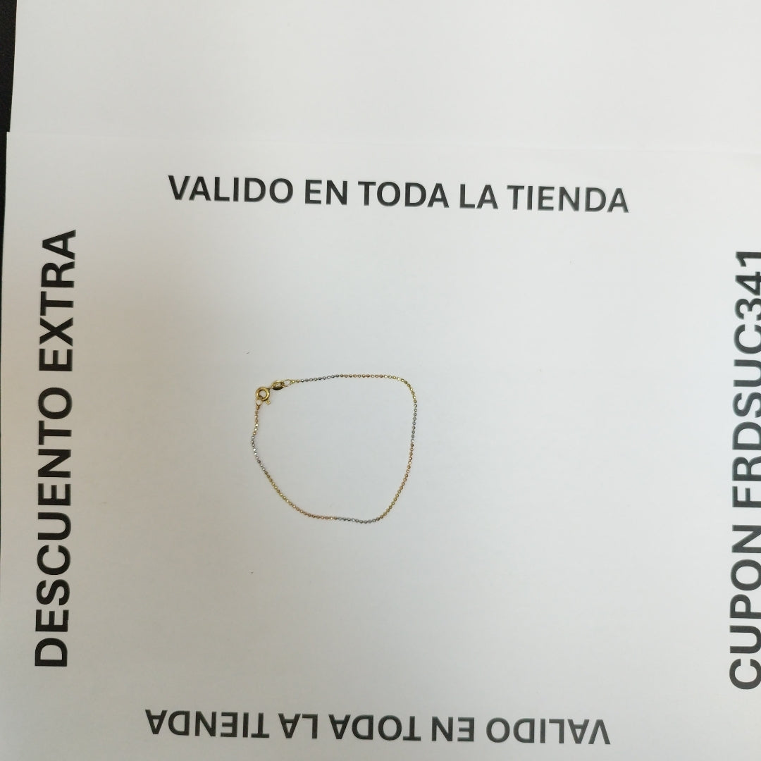 PULSERA ORO,RODIADO 10 K 0,90 GRMS (SEMINUEVO)