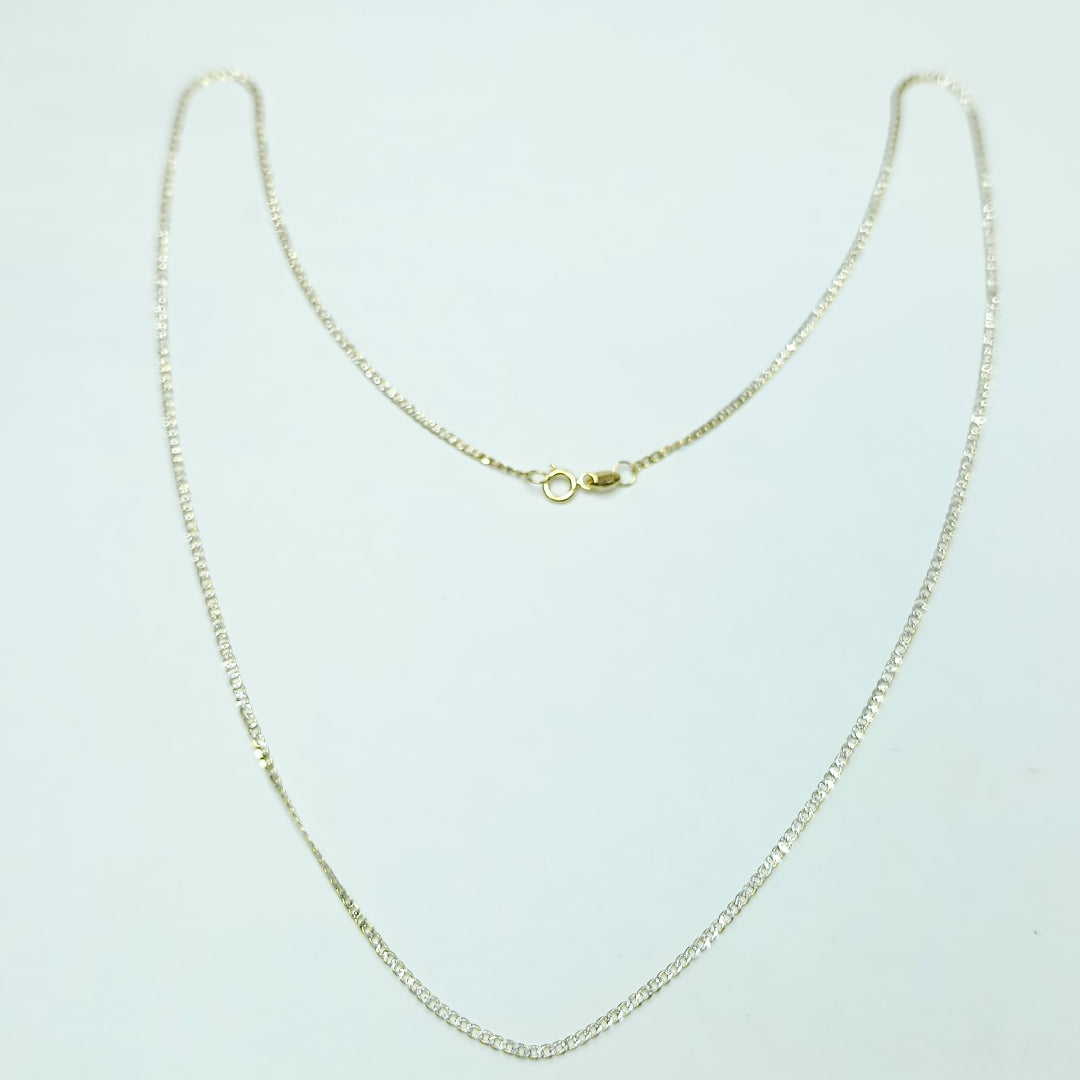 CADENAS BARBADA DIAMANTADA ORO 14K 2.2 (NUEVO)