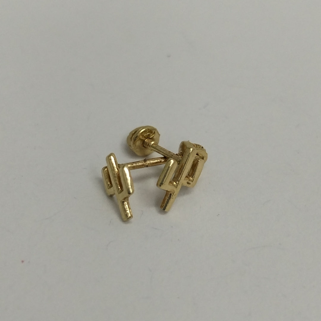 BROQUELES ORO 14K 1 (NUEVO)