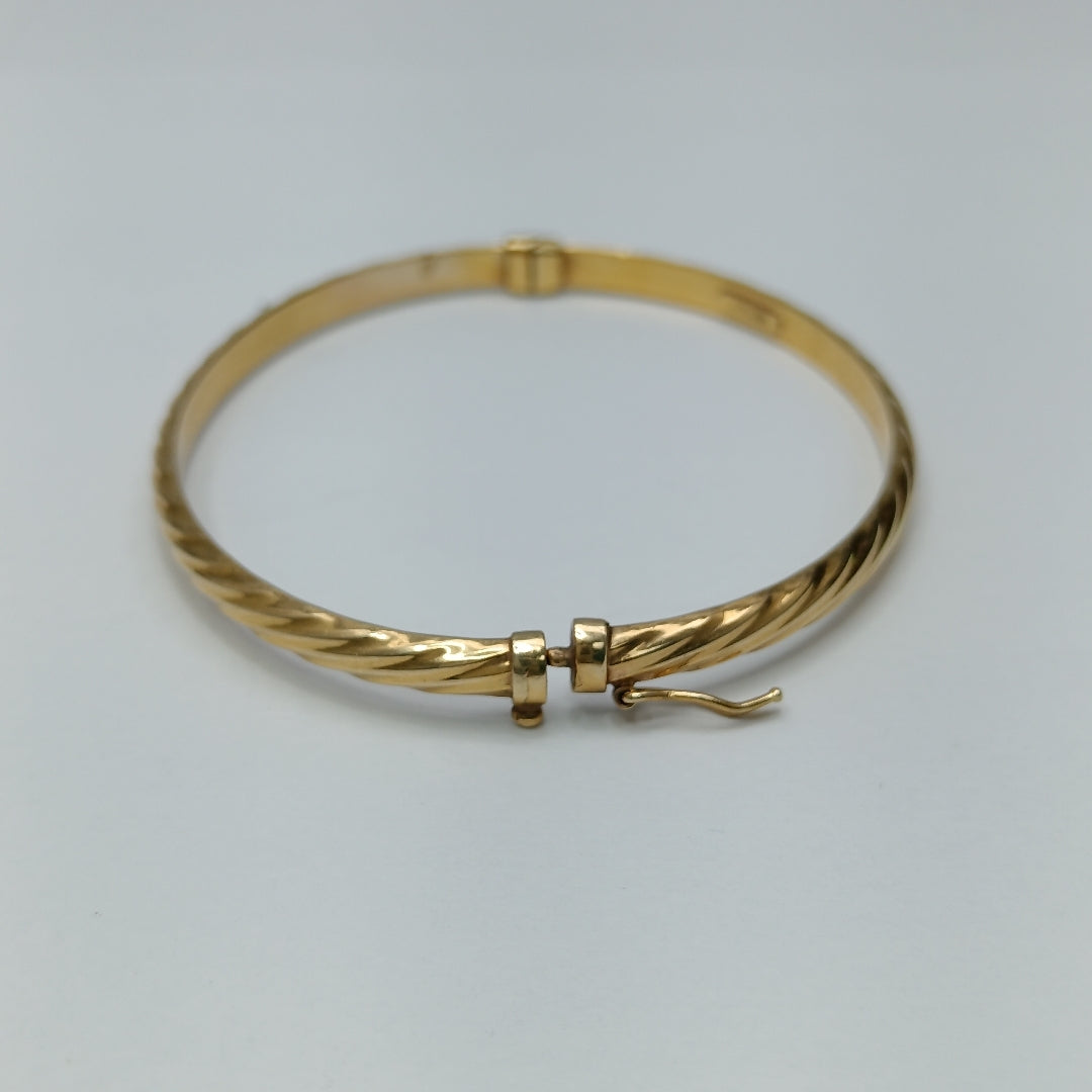 PULSERA RIGIDA. ORO. 14 K 6 GRMS (SEMINUEVO)