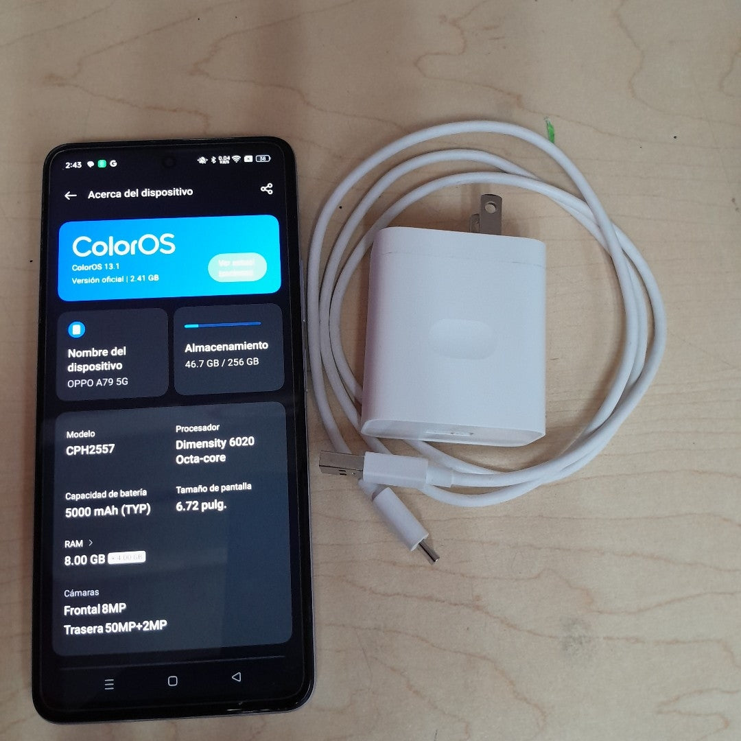 CELULAR OPPO A79 CPH2557 (2023) 256 GB 8 GB RAM (SEMINUEVO)