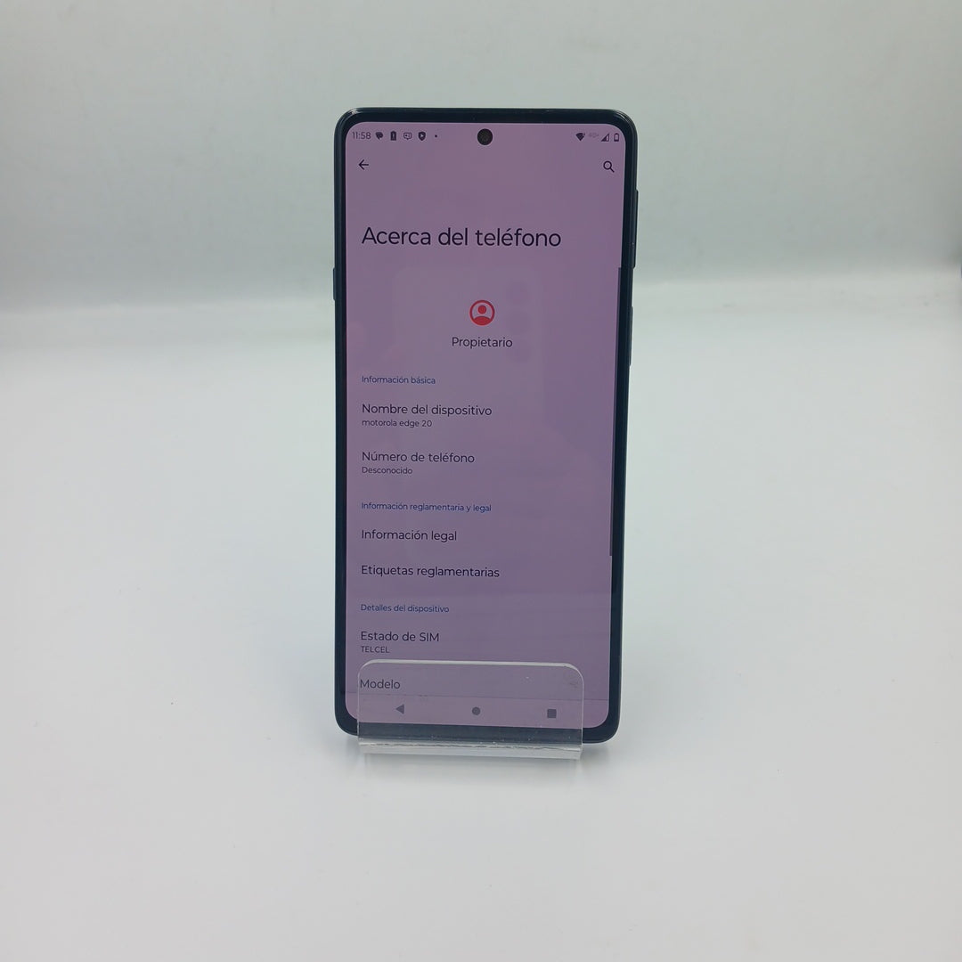 CELULAR MOTOROLA EDGE 20 XT2143-1 128 GB 6 GB RAM (SEMINUEVO)