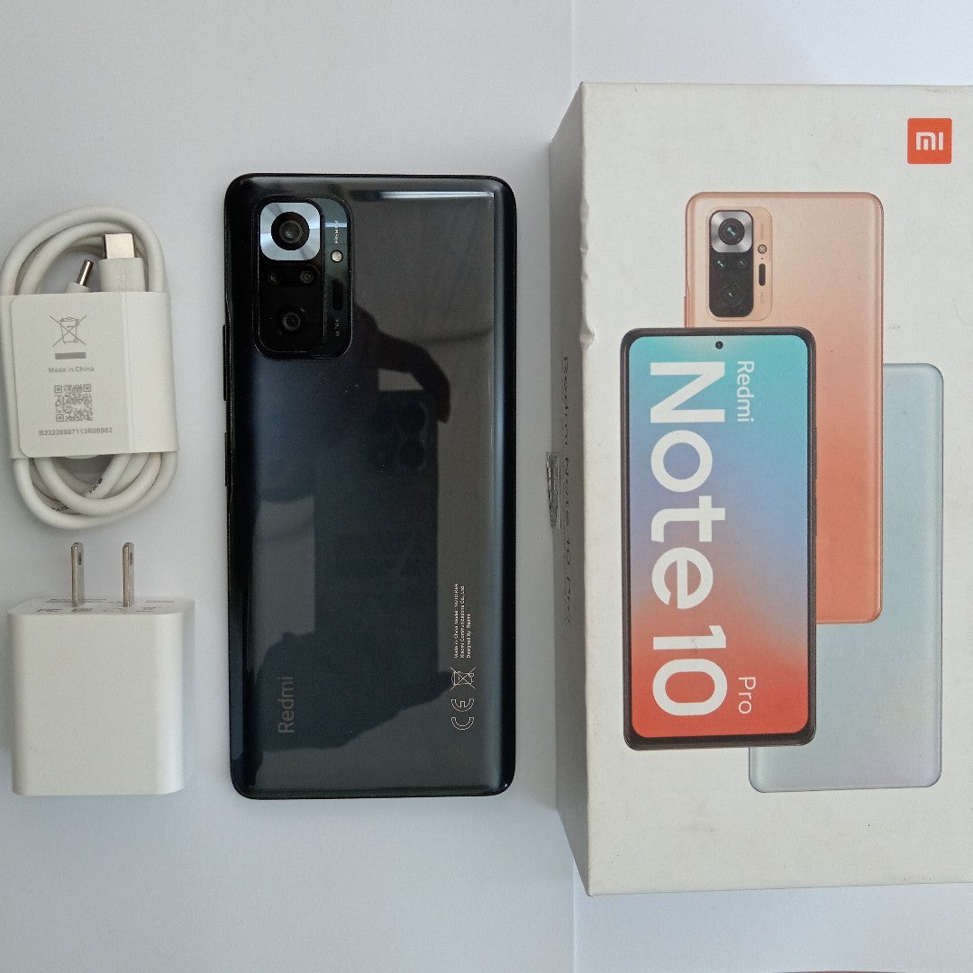CELULAR XIAOMI REDMI NOTE 10 PRO M2101K6R 128 GB 6 GB RAM (SEMINUEVO)
