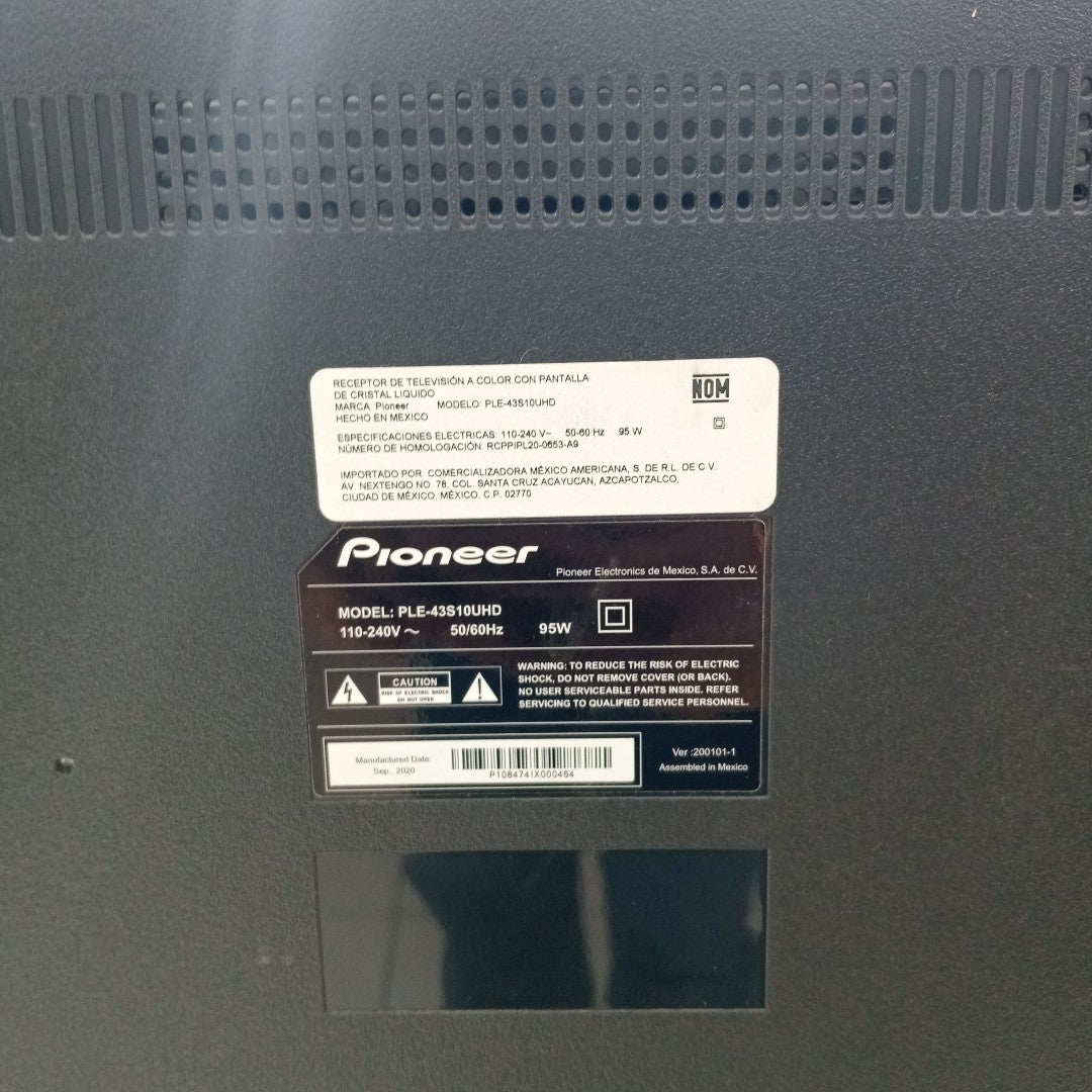 PANTALLA PIONEER PLE-43S10UHD (2020) 43" LED 4K (SEMINUEVO)
