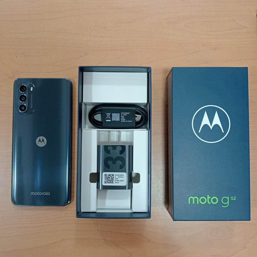 CELULAR MOTOROLA MOTO G52 XT2221-2 256 GB 6 GB RAM (SEMINUEVO)