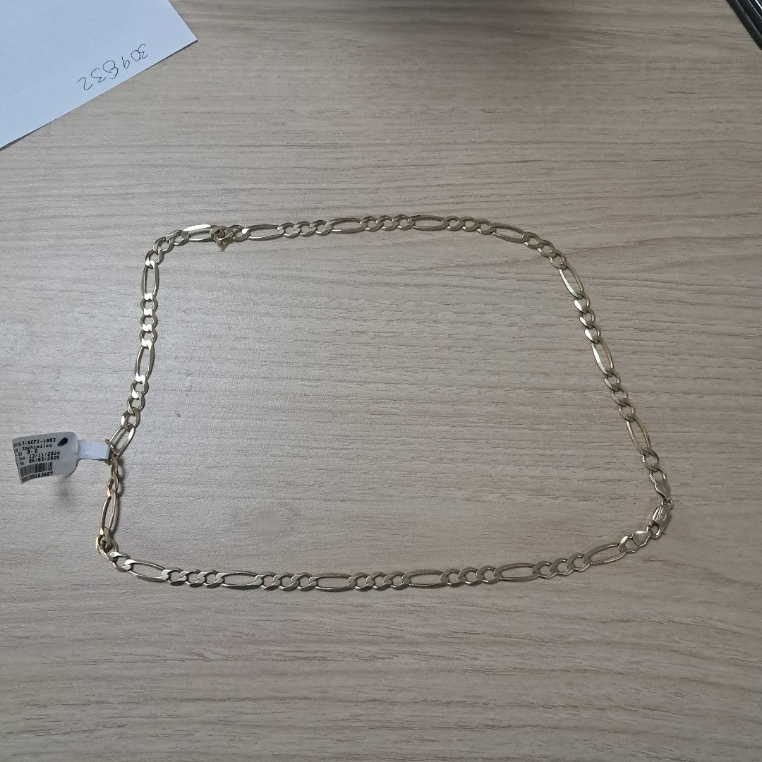 CADENAS CARTIER 3*1 AMARILLA ORO 14K 23.6 (NUEVO)