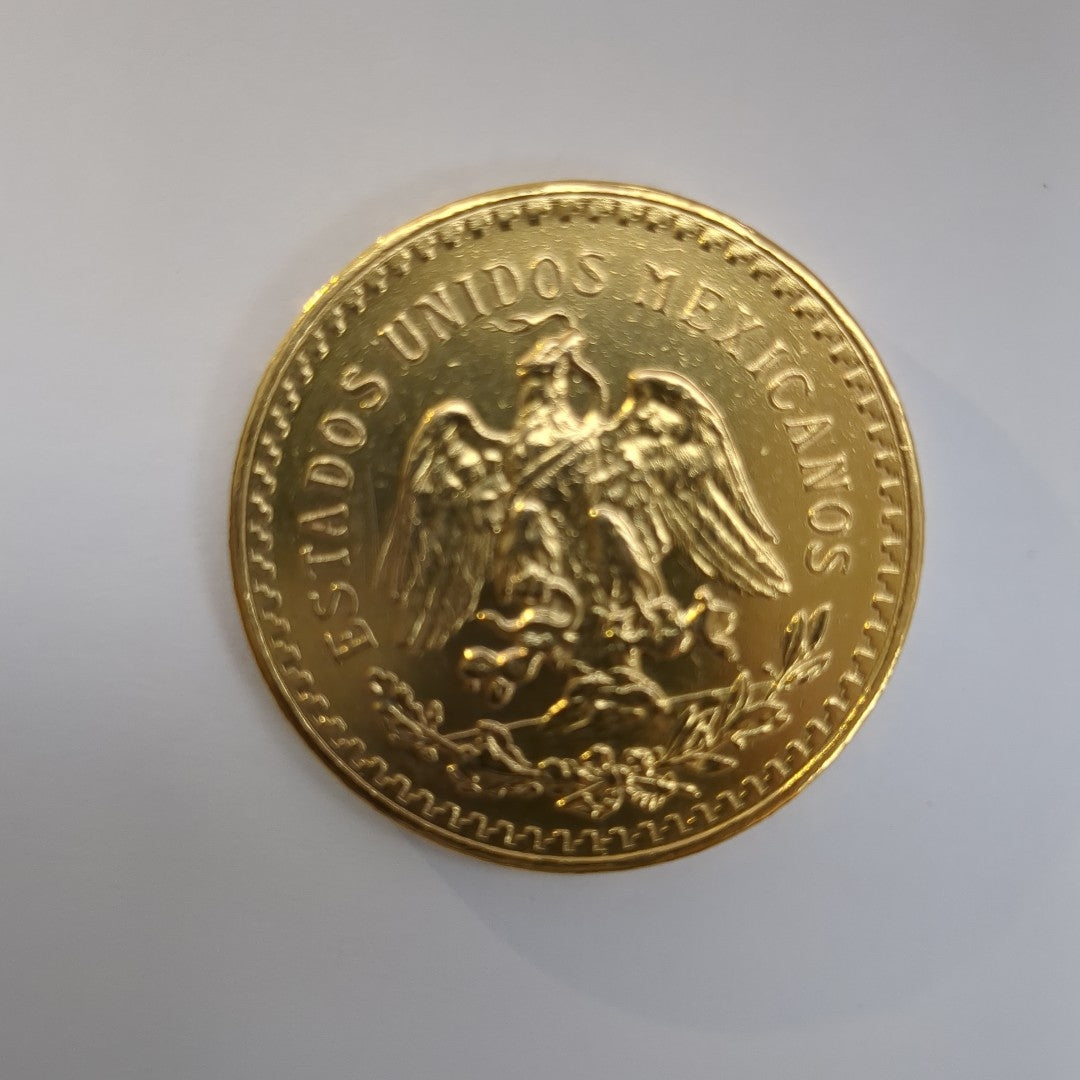 K1 41,60 GRMS - DTO. 0,00 GRMS - 21 K - AVALÚO 77688,00 * IDENTIFICACIÓN MONEDA NOMINATIVA * MONEDAS PESOS 50 PESOS (SEMINUEVO)