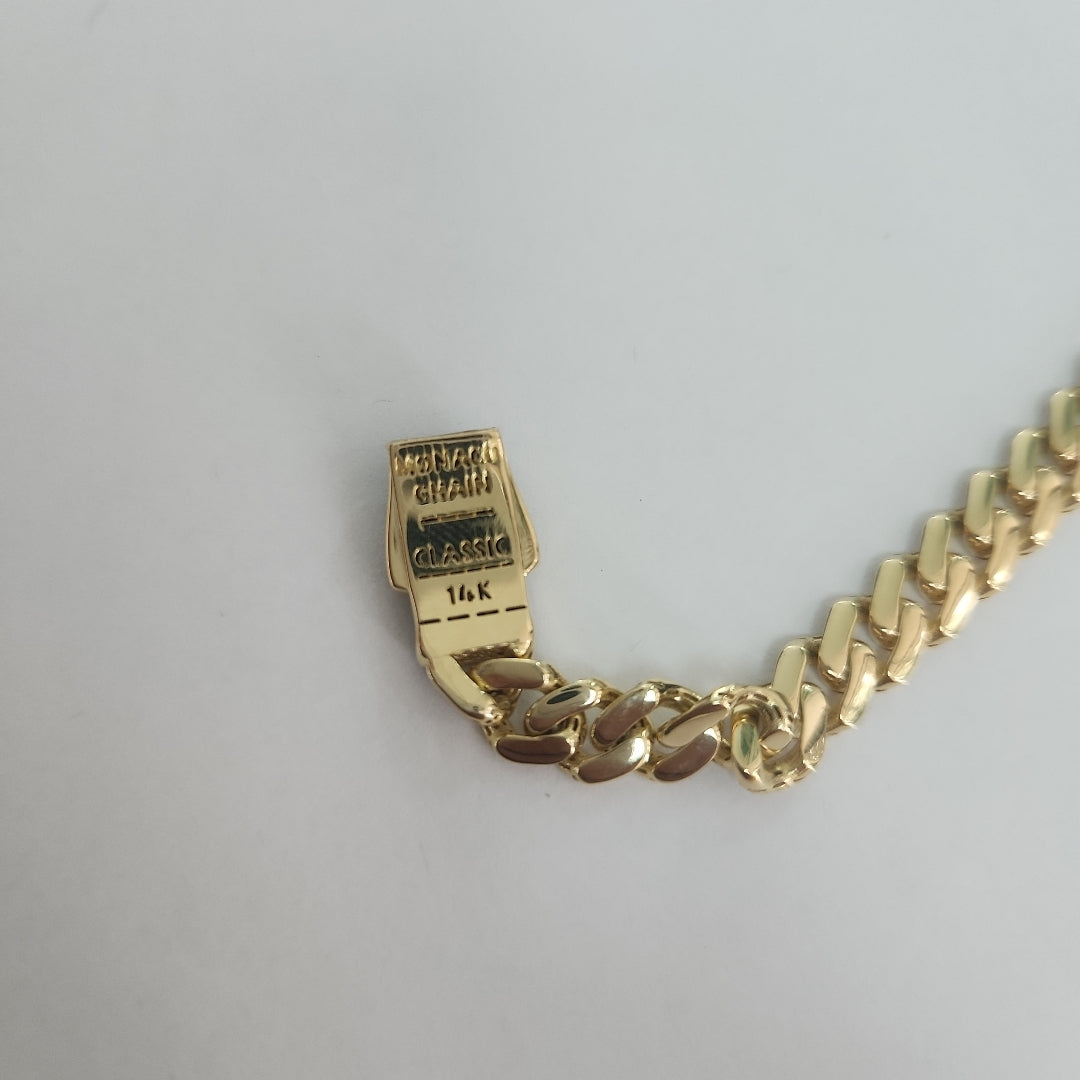 PULSERA CABALLERO MONACO ORO 14K 7.7 (NUEVO)