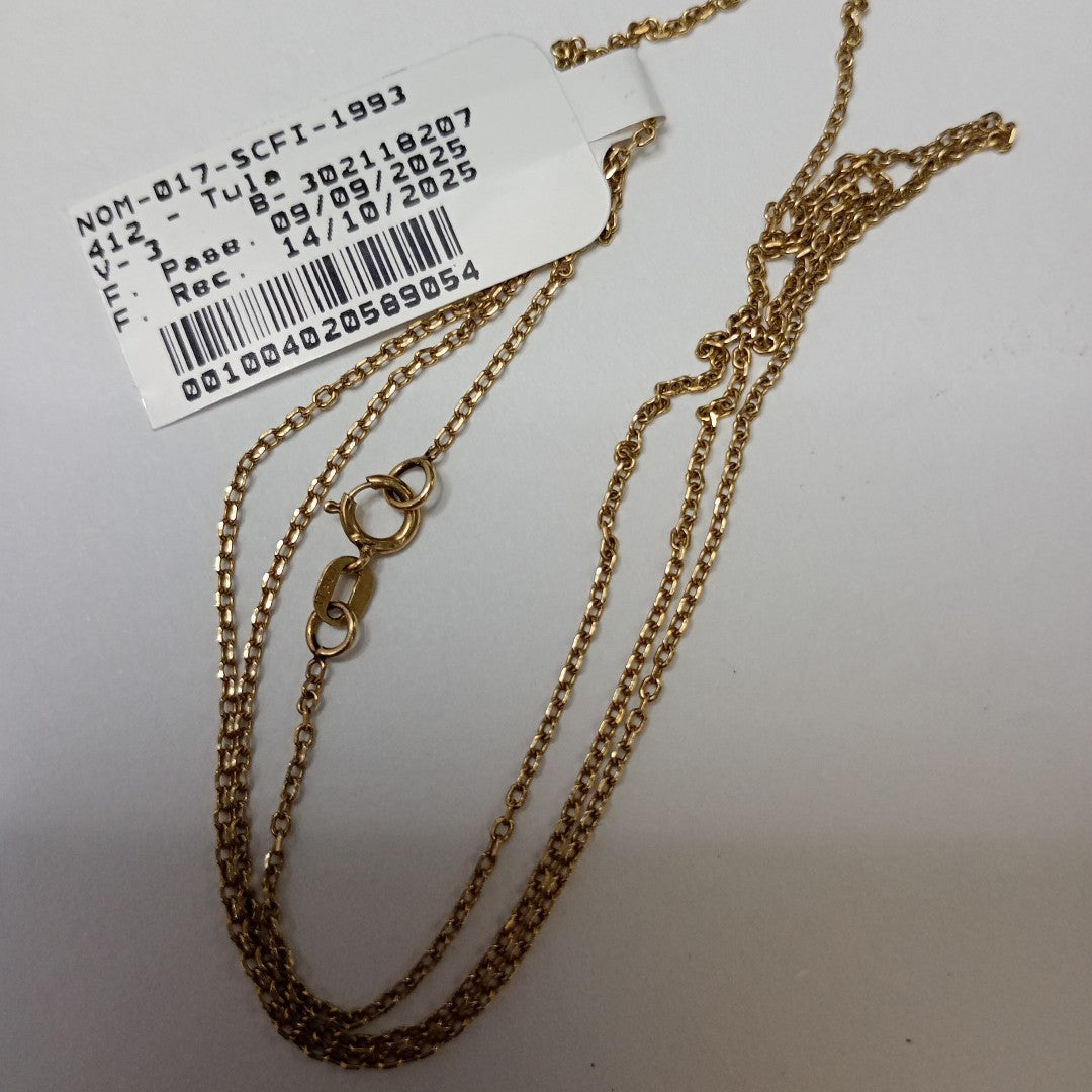 CADENA. ORO. 10 K 1.4 GRMS (SEMINUEVO)