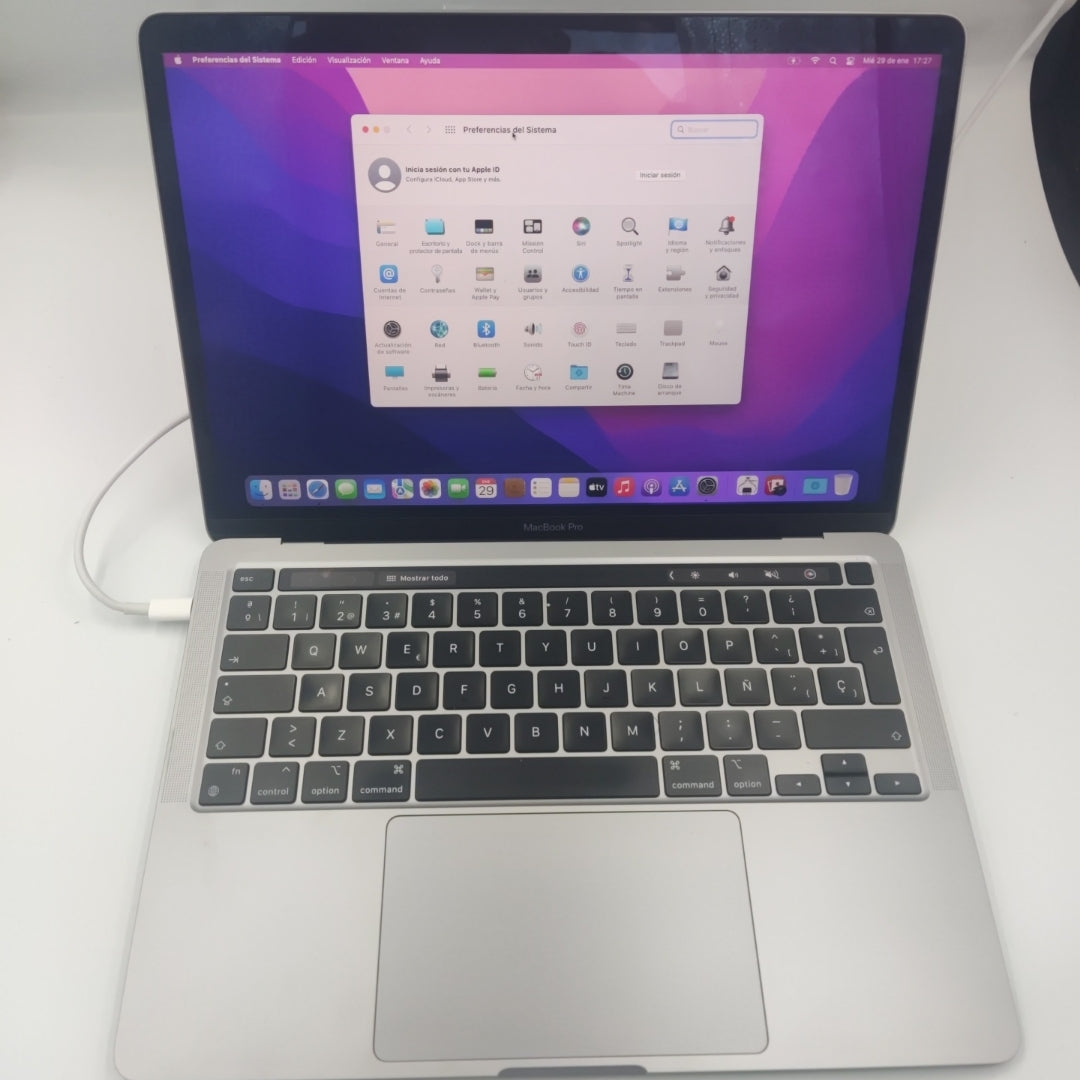LAPTOP APPLE MACBOOK PRO 13" 2020 3.2 A2338 512 GB SSD 16 GB RAM (SEMINUEVO)