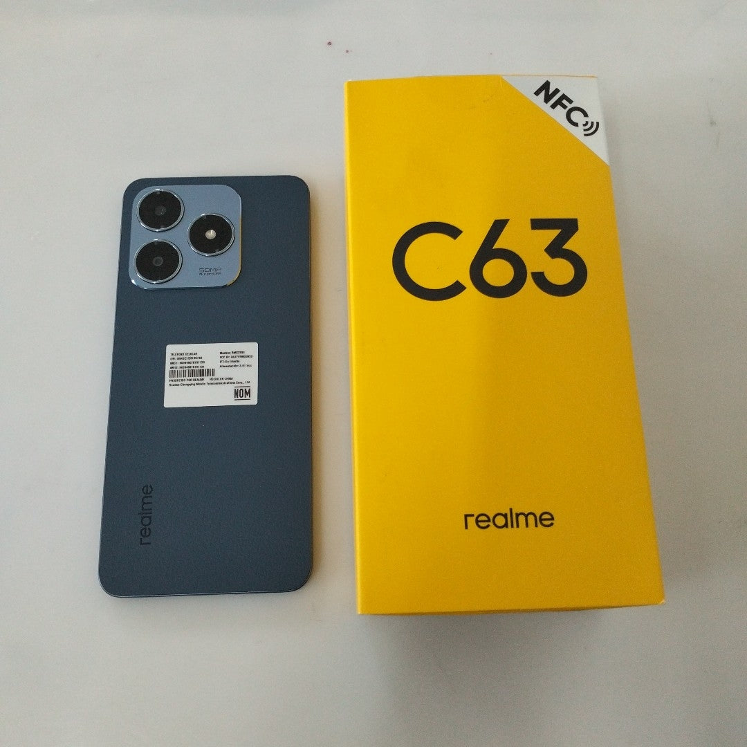 CELULAR REALME C63 RMX3939 (2024) 256 GB 8 GB RAM (SEMINUEVO)