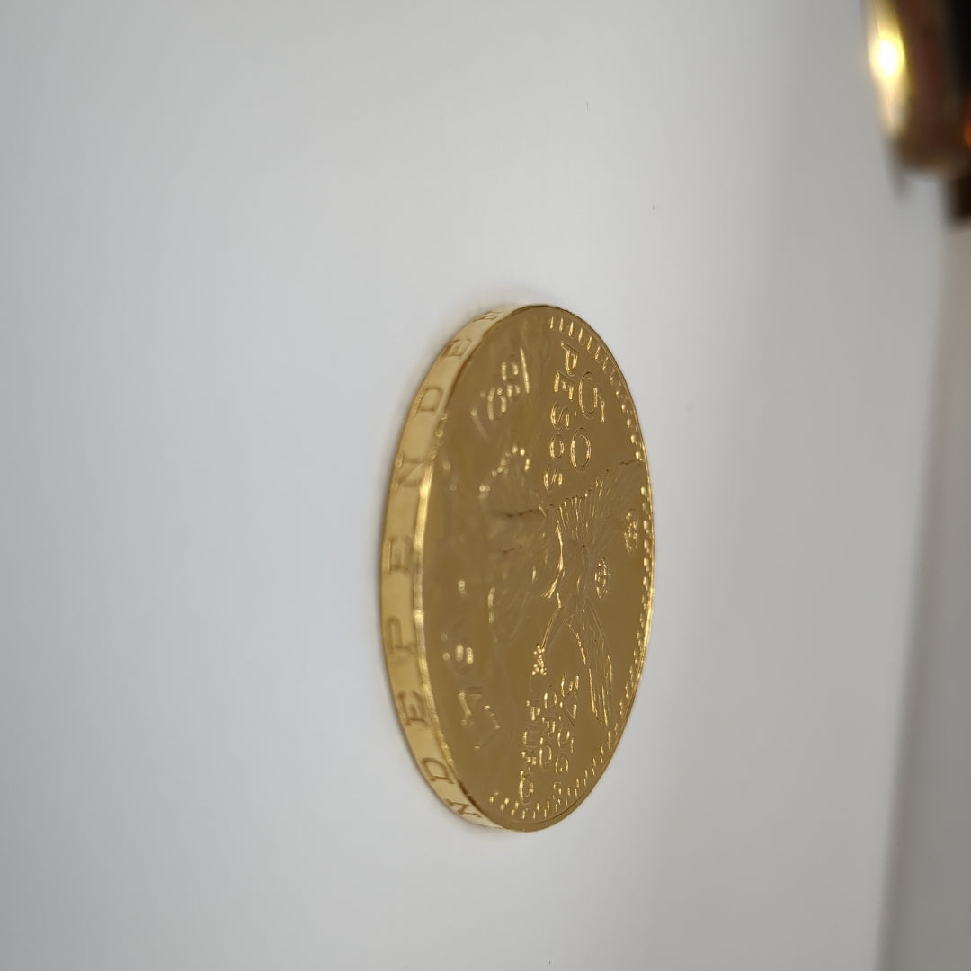 K1 41,60 GRMS - DTO. 0,00 GRMS - 21 K - AVALÚO 77688,00 * IDENTIFICACIÓN MONEDA NOMINATIVA * MONEDAS PESOS 50 PESOS (SEMINUEVO)