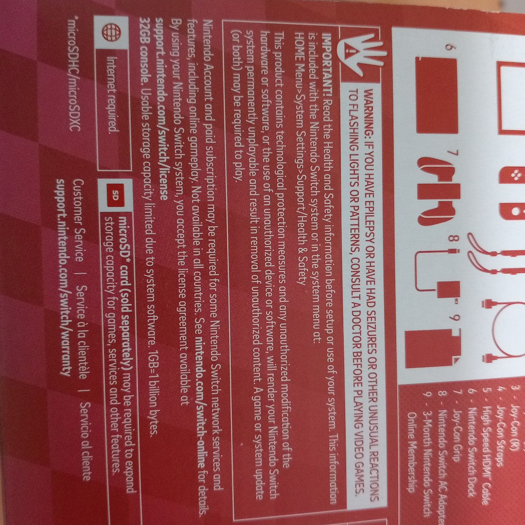 CONSOLA DE VIDEOJUEGO NINTENDO SWITCH 1.1 32 GB (SEMINUEVO)