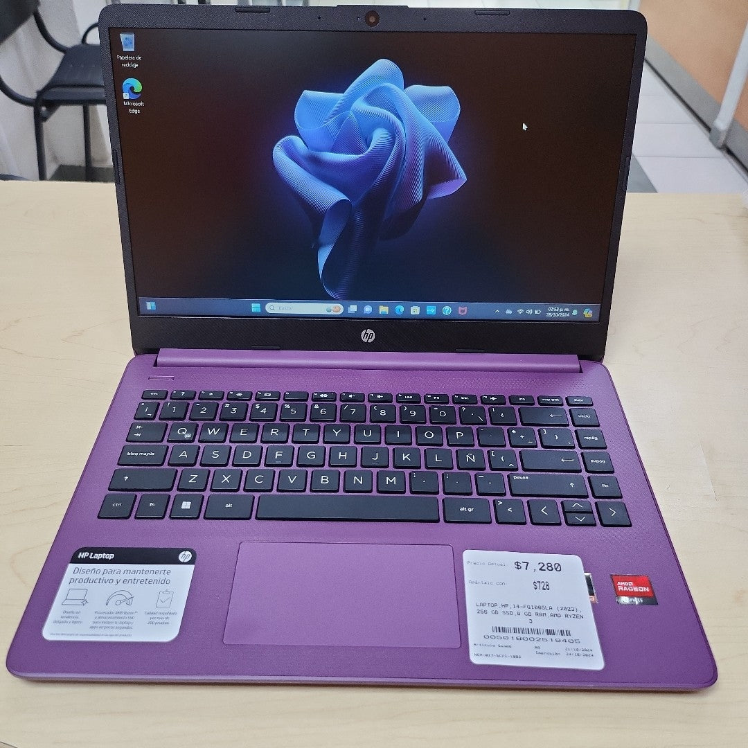 LAPTOP HP 14-FQ1005LA (2023) (SEMINUEVO)
