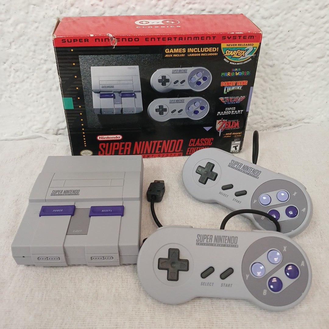 CONSOLA DE VIDEOJUEGO NINTENDO SUPER NES CLASSIC EDITION (SEMINUEVO)