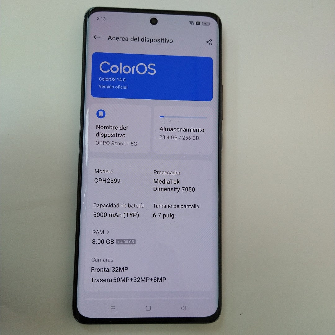 CELULAR OPPO  RENO11 5G CPH2599 (2024) (SEMINUEVO)