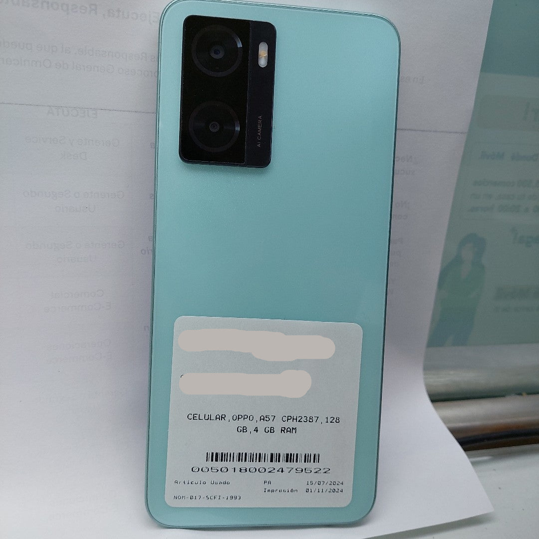 CELULAR OPPO  A57 CPH2387 (SEMINUEVO)