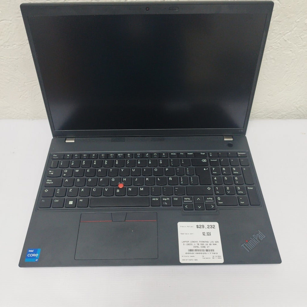 LAPTOP LENOVO THINKPAD L15 GEN 3 (2023) (SEMINUEVO)