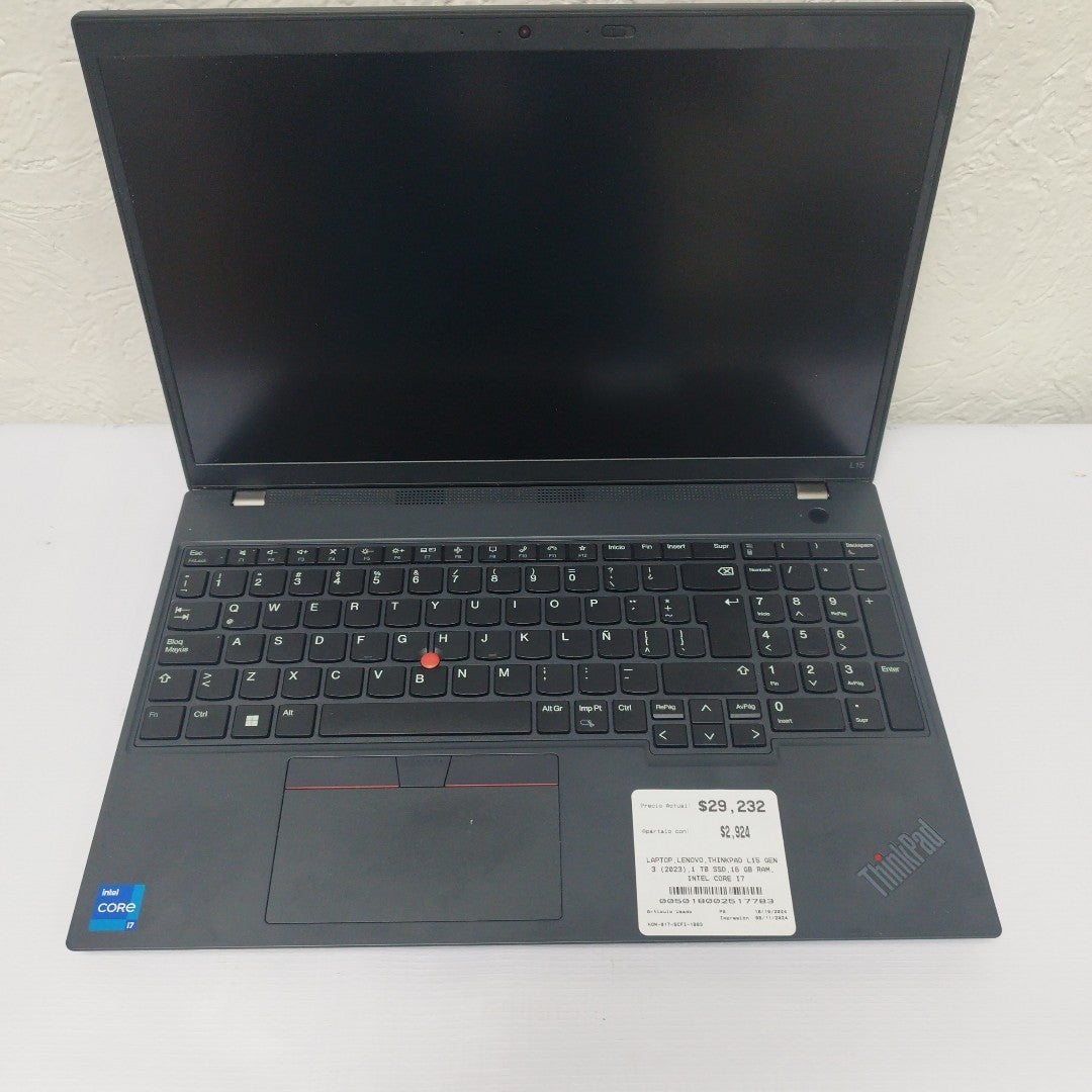 LAPTOP LENOVO THINKPAD L15 GEN 3 (2023) (SEMINUEVO)