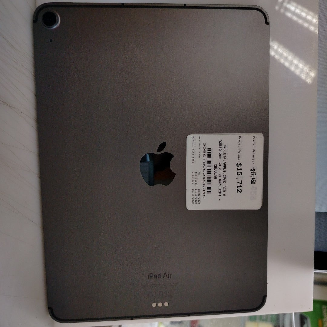 TABLETA APPLE IPAD AIR 5 A2589 256 GB 8 GB RAM (SEMINUEVO)