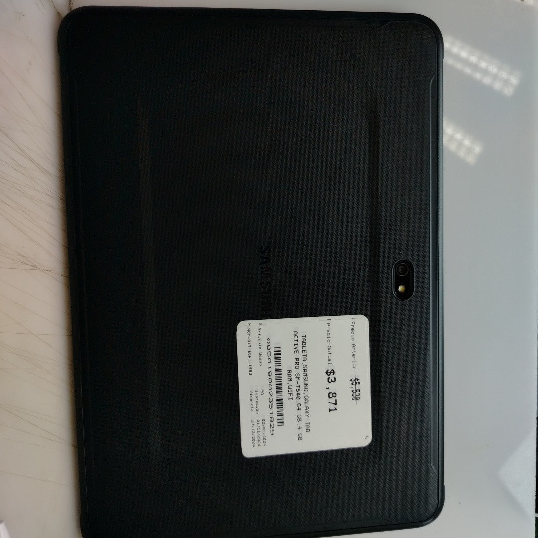 TABLETA SAMSUNG GALAXY TAB ACTIVE PRO SM-T540 64 GB 4 GB RAM (SEMINUEVO)