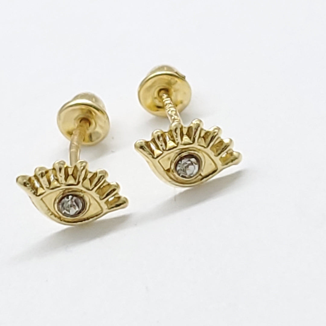 BROQUELES ORO 14K 1 (NUEVO)