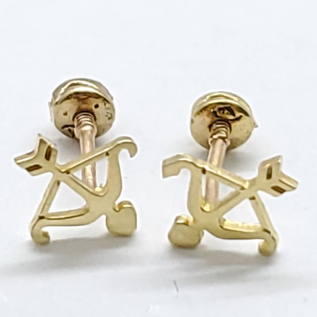 BROQUELES ORO 14K 1 (NUEVO)