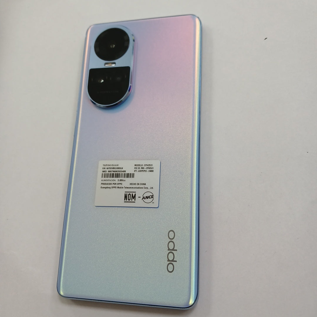 CELULAR OPPO  RENO10 5G CPH2531 (2023) 256 GB 8 GB RAM (SEMINUEVO)