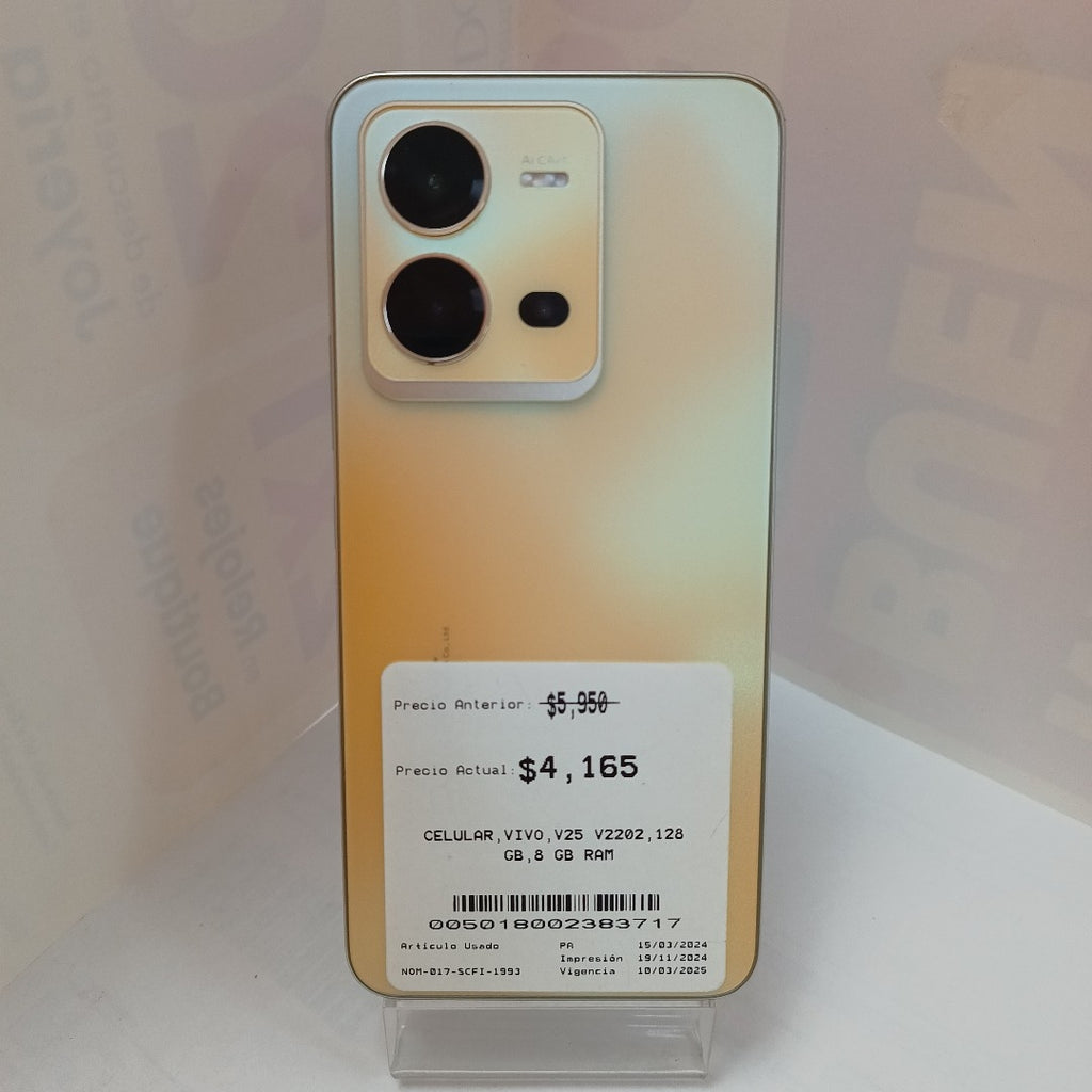 CELULAR VIVO V25 V2202 128 GB 8 GB RAM