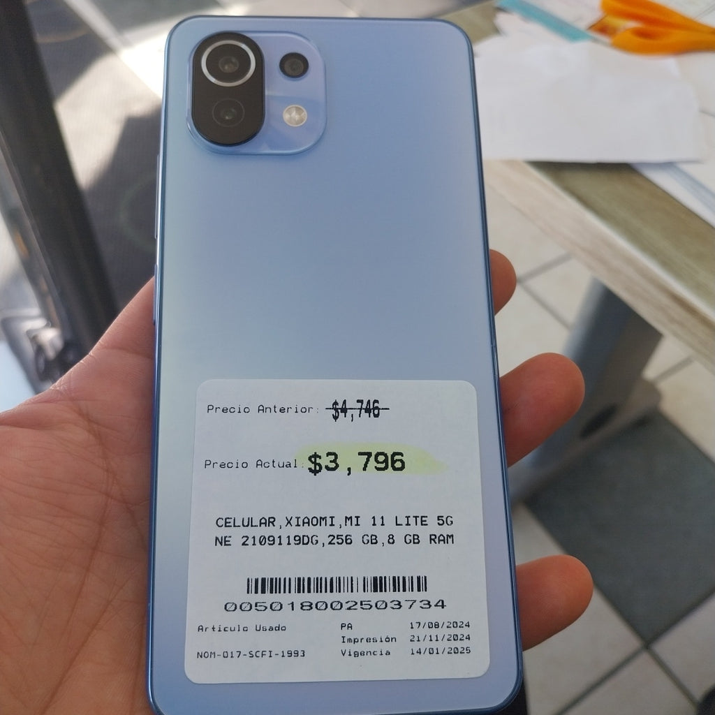 CELULAR XIAOMI MI 11 LITE 5G NE 2109119DG 256 GB 8 GB RAM