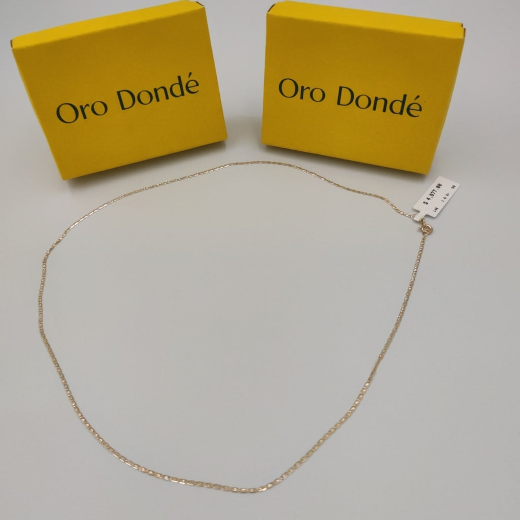 CADENAS VALENTINA/ESPEJO ORO 14K 1.6 (NUEVO)