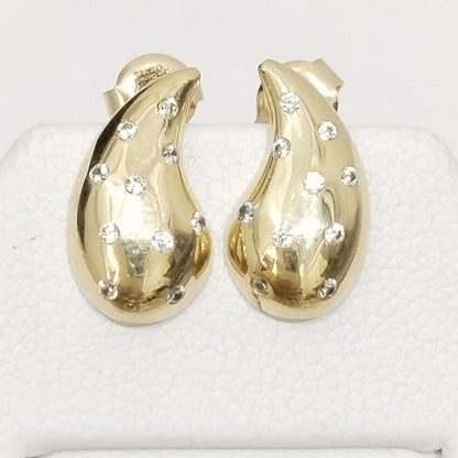 BROQUELES ORO 14K 2 (NUEVO)