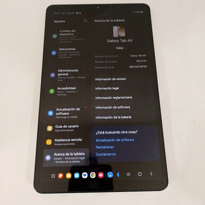 TABLETA SAMSUNG GALAXY TAB A9 SM-X110 (2023) 64 GB 4 GB RAM (SEMINUEVO)