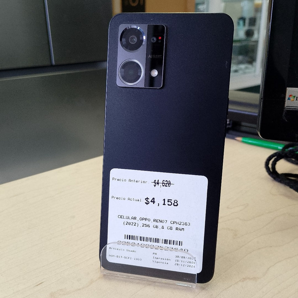 CELULAR OPPO  RENO7 CPH2363 (2022) 256 GB 8 GB RAM