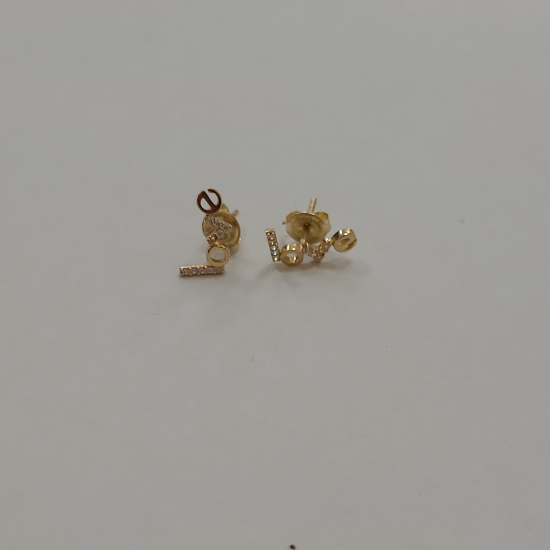 10402ARE07000B999 FRD18 ARETES ORO 14K 1.2GRS (NUEVO)