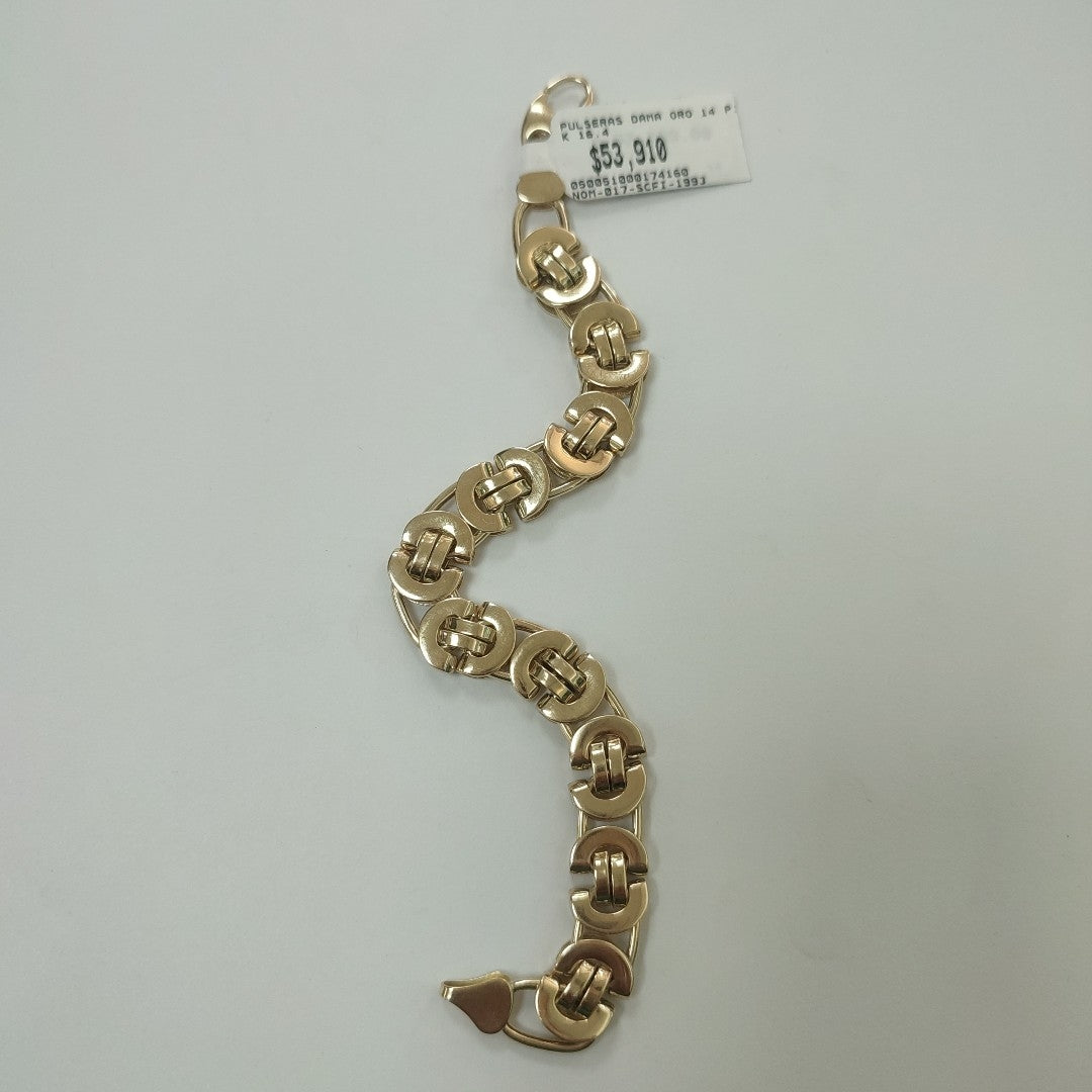 PULSERAS DAMA ORO 14K 16.4 (NUEVO)