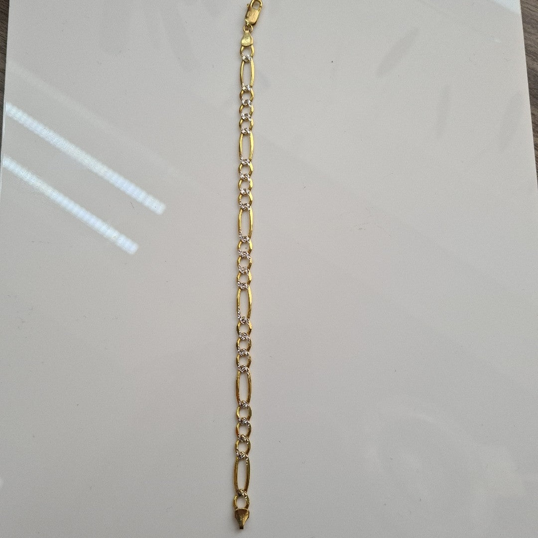 PULSERAS CABALLERO CARTIER 3*1 DIAMANTAD ORO 14K 8.8 (NUEVO)