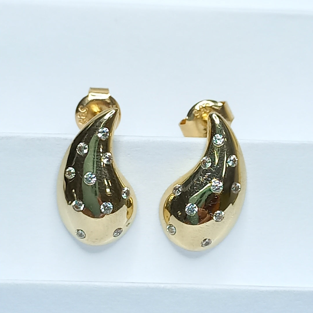 BROQUELES ORO 14K 2 (NUEVO)